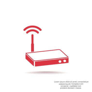 Dalgalar web simgesi ile modem