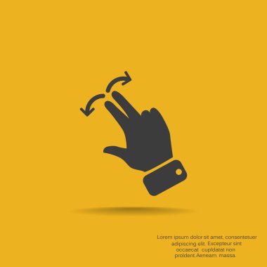 Dokunmatik ekran web simgesi