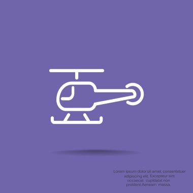 Basit helikopter web simgesi