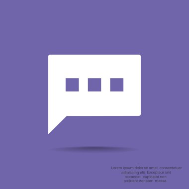 Diyalog kabarcık web simgesi