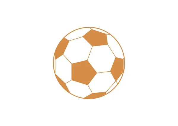Futball labda honlap illusztráció — Stock Vector