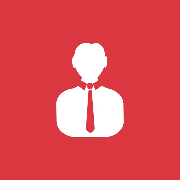 Icône web silhouette homme d'affaires — Image vectorielle