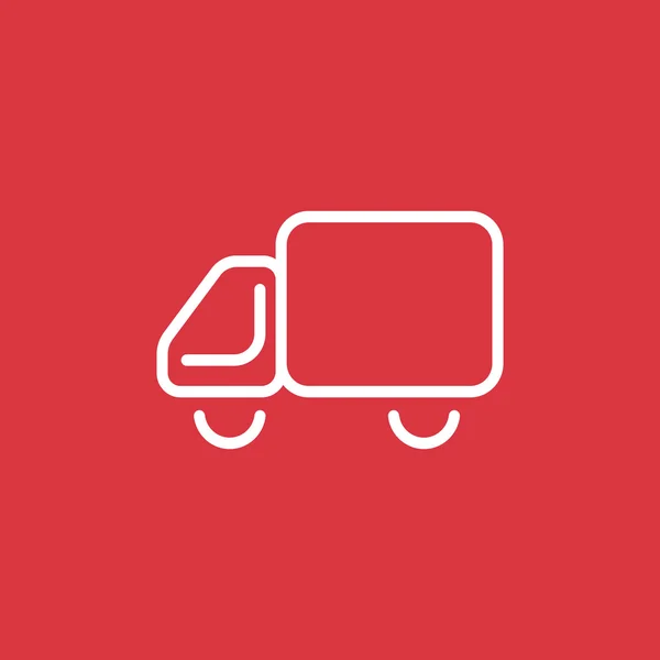 Semplice icona web camion — Vettoriale Stock