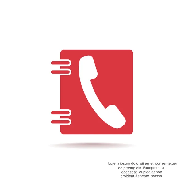 Phone contacts web icon — Stock Vector