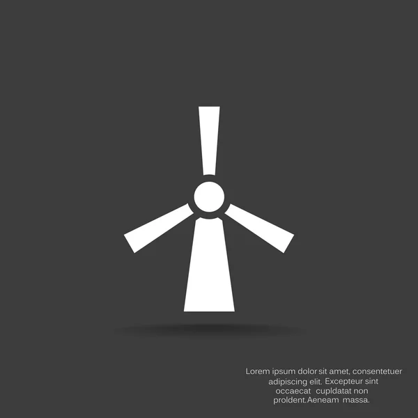 Icono del generador eólico — Archivo Imágenes Vectoriales