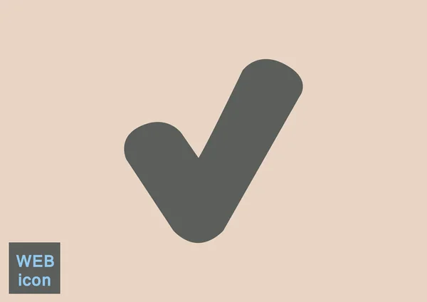 Marca de verificación icono web — Archivo Imágenes Vectoriales