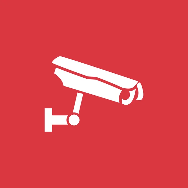 Caméra de surveillance icône simple — Image vectorielle