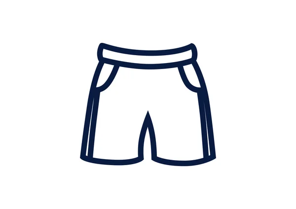 Ícone de shorts simples — Vetor de Stock