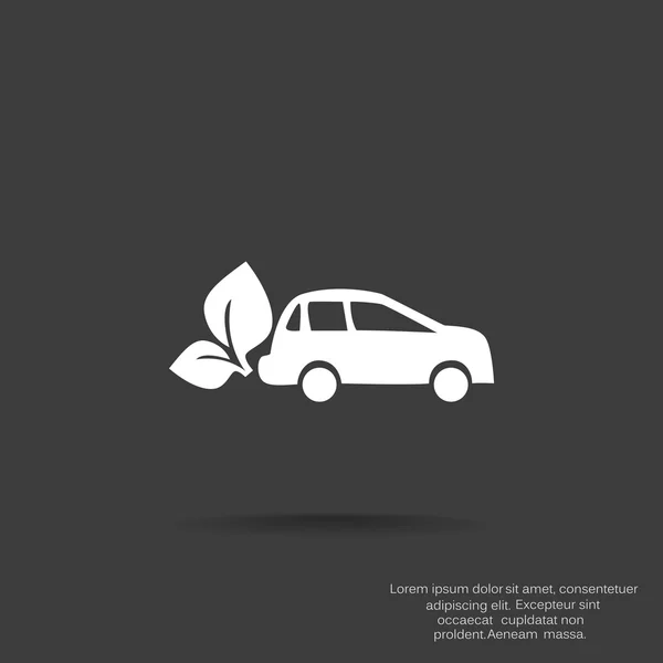 Eco fuel simple icon — Stock Vector