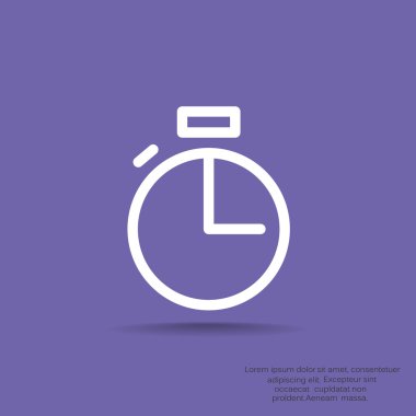 Basit kronometre web simgesi