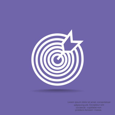 Yuvarlak hedef web simgesi