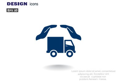 Kargo taşımacılığı sigorta web simgesi