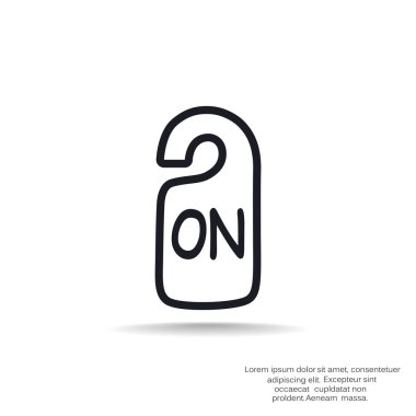 Etiket asılı üzerinde yazıt