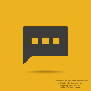 Diyalog kabarcık web simgesi