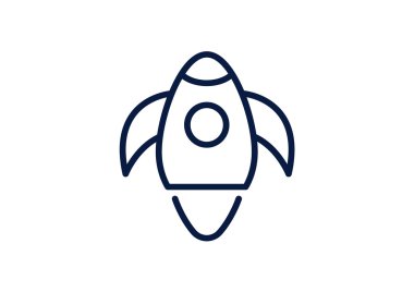 Basit roket web simgesi