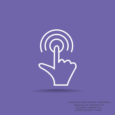 Dokunmatik ekran web simgesi