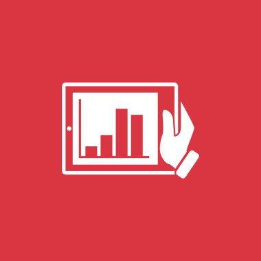 Dijital tablet basit web simgesi