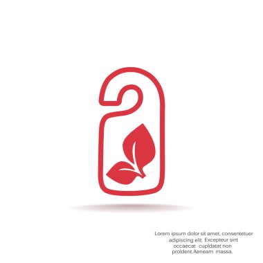 Eko etiket simge asılı