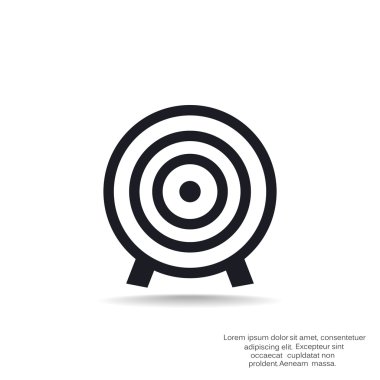 Yuvarlak hedef web simgesi