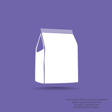 Kağıt ürün paketi web simgesi