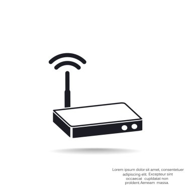 Dalgalar web simgesi ile modem