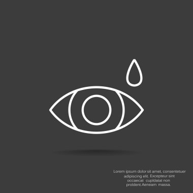 Göz damla basit simgesini