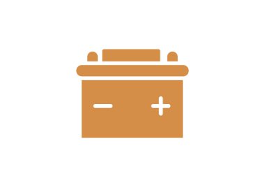 Basit araba pil web simgesi