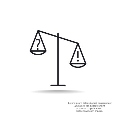 Adalet basit web simgesi ölçekleri