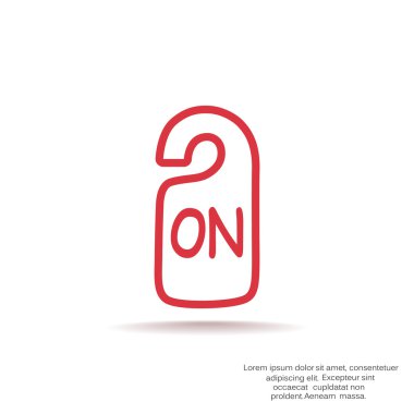 Etiket asılı üzerinde yazıt