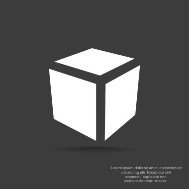 Basit küp web simgesi