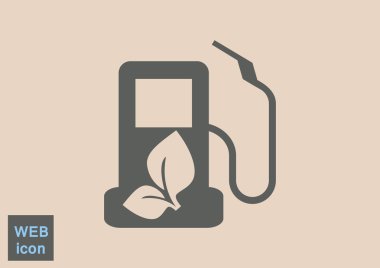 Eko yakıt basit simgesi