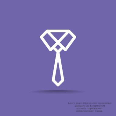 Düğümlü kravat web simgesi