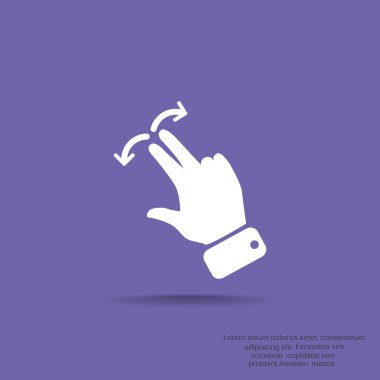 Dokunmatik ekran web simgesi