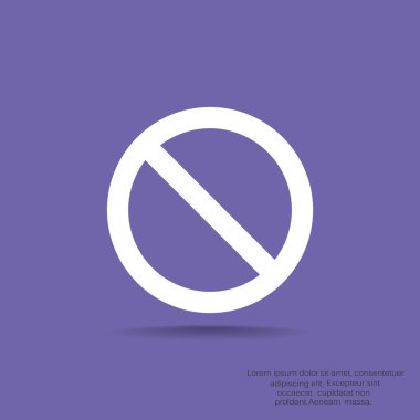 yasak işareti web simgesi