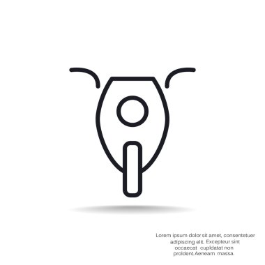 Basit motosiklet web simgesi