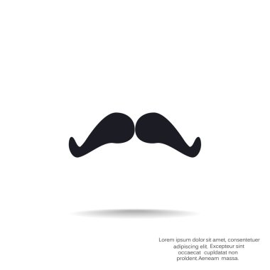 Retro bıyık simgesi