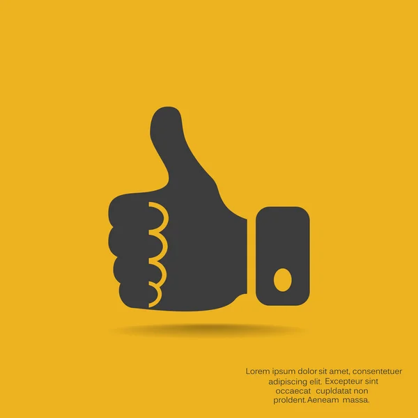 Thumb up web icon — Stock Vector
