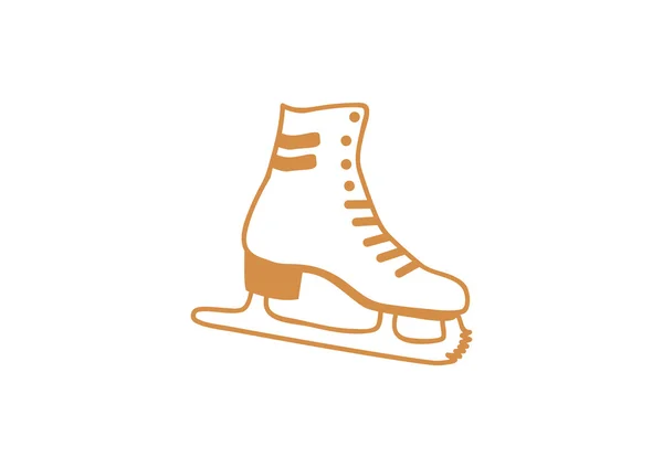 Ícone da web patins — Vetor de Stock