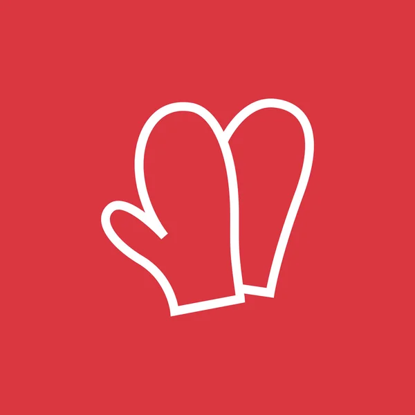 Kitchen mittens icon — Stock Vector