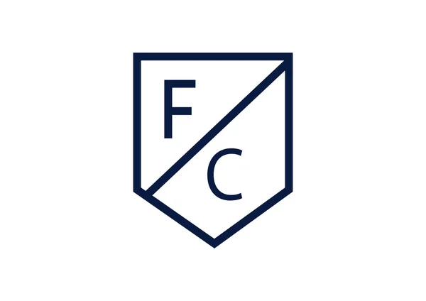 Icona emblema del calcio — Vettoriale Stock