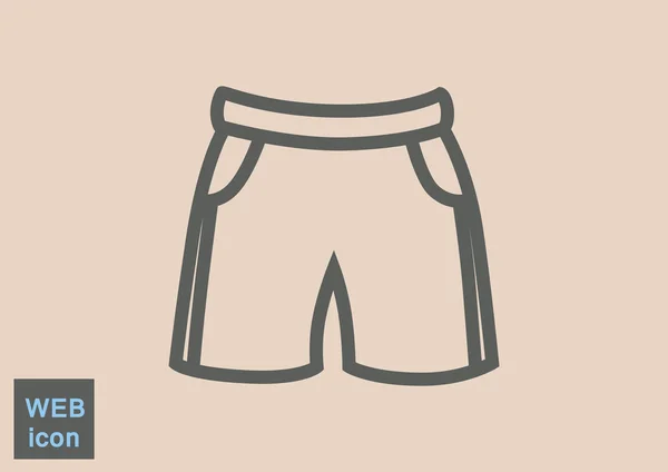 Ícone de shorts simples —  Vetores de Stock