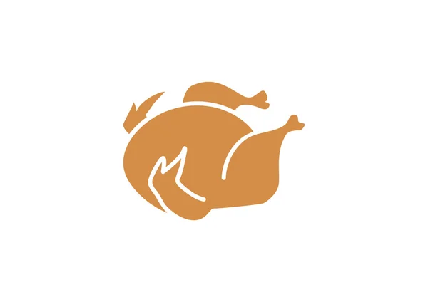 Reasted chicken web icon — стоковый вектор