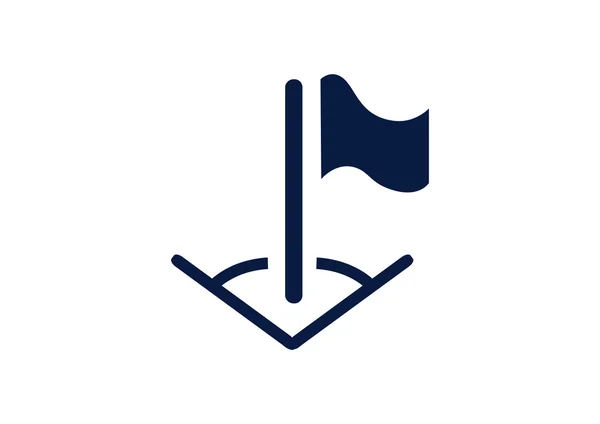 Icono base de béisbol — Vector de stock