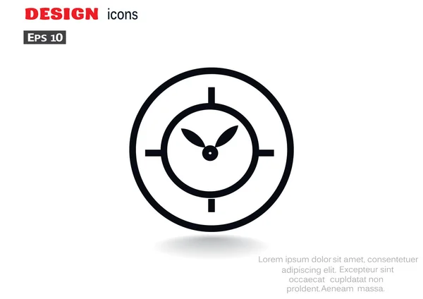 Reloj icono web — Archivo Imágenes Vectoriales