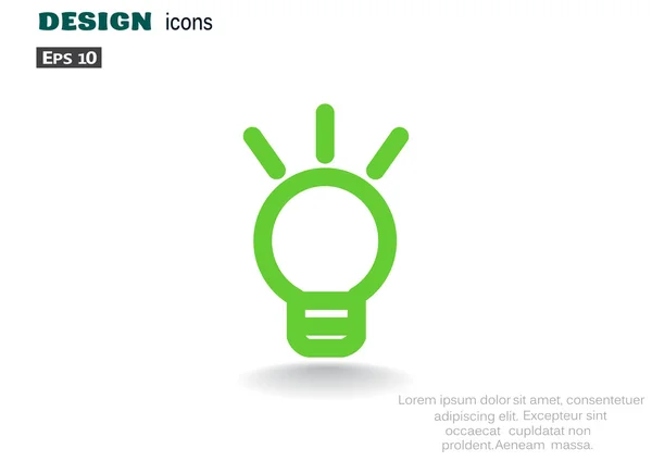 Halogen lamp icon — Stock Vector