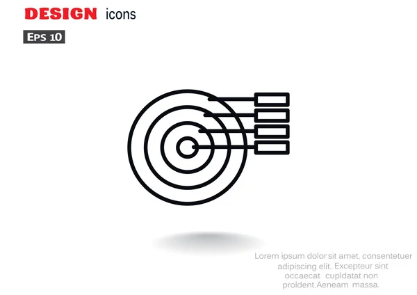 Rounded infographic web icon — Stock Vector