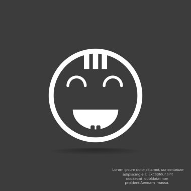 Mutlu bir çocuk yüzü doodle