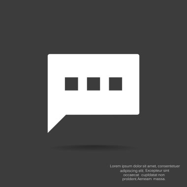 Diyalog kabarcık web simgesi