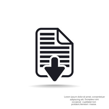 Download dosya web simge