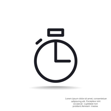 Basit kronometre web simgesi